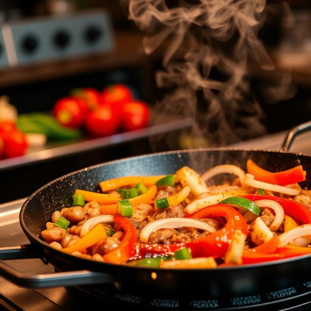 Sizzling fajitas