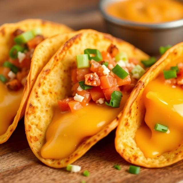 Queso Crunch Tacos